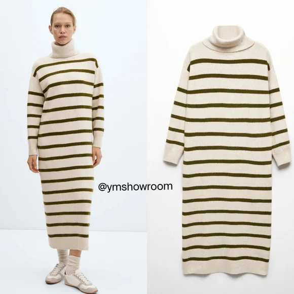 MANGO Oversized sweater dress - Main Image